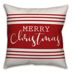 Creative Products Merry Christmas Farmhouse Stripe 16x16 Indoor / Outdoor Pillow 5 Creative Products Merry Christmas Farmhouse Stripe 16x16 Indoor / Outdoor Pillow -Home Decor GUEST 5e15b74a 7642 43b0 8d3f 4e85eaec643c 2