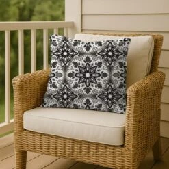 Creative Products Faded Black Gray Medallions 18x18 Indoor / Outdoor Pillow 13 Creative Products Faded Black Gray Medallions 18x18 Indoor / Outdoor Pillow -Home Decor GUEST 5fd96a9c 7500 4a18 a89b 59ea92221dc2