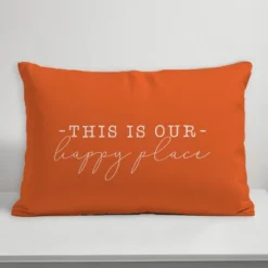 Creative Products This Is Our Happy Place Orange 14x20 Indoor / Outdoor Pillow -Home Decor GUEST 60c13002 5bb7 48ba a54b f0731ad7a868