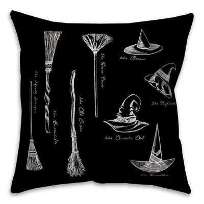 Creative Products Witch Accessories 16x16 Indoor / Outdoor Pillow 2 Creative Products Witch Accessories 16x16 Indoor / Outdoor Pillow - Image 2