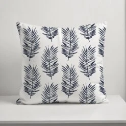 Creative Products Blue Fern Pattern 18x18 Indoor / Outdoor Pillow -Home Decor GUEST 61a9d1a1 0a0e 484a b08d 4ce5f0b7ac30