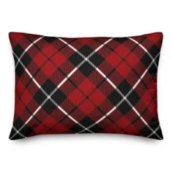 Creative Products Simple Christmas Plaid 14x20 Indoor / Outdoor Pillow -Home Decor GUEST 632a3a3c 09b6 4f8d 9564 9d6aef0312b7