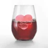 Creative Products Love Yourself Heart Hug Stemless Wine Glass