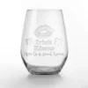 Creative Products Irish Kisses 15oz Engraved Stemless Wine Glass