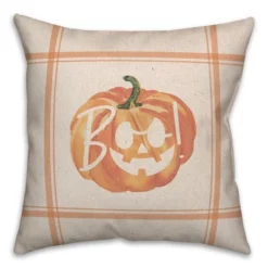 Creative Products Boo Jack-o'-lantern 18 X 18 Indoor / Outdoor Pillow -Home Decor GUEST 67fa64f8 6183 407a 9650 bdd75b8801fb