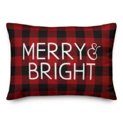 Creative Products Merry & Bright Red Plaid 14x20 Indoor / Outdoor Pillow -Home Decor GUEST 68301b45 841c 47ab 9e87 2c8e53644bc2