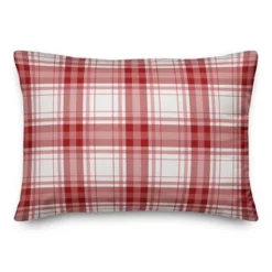 Creative Products Red And White Plaid 14x20 Indoor / Outdoor Pillow -Home Decor GUEST 69092190 1973 4ef1 8d99 fb9bef9babfe