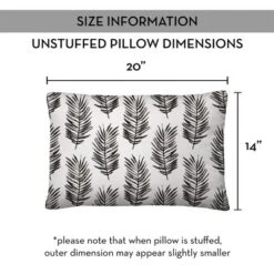 Creative Products Black Fern Pattern 14x20 Indoor / Outdoor Pillow -Home Decor GUEST 69e0bfff 8875 4aba aff9 c8093d4ef71f