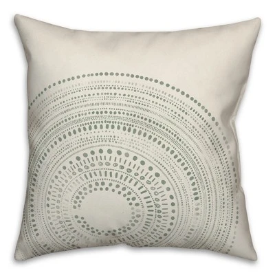Creative Products White Circle Dot Pattern 18x18 Indoor / Outdoor Pillow 1 Creative Products White Circle Dot Pattern 18x18 Indoor / Outdoor Pillow