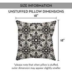 Creative Products Faded Black Gray Medallions 18x18 Indoor / Outdoor Pillow 16 Creative Products Faded Black Gray Medallions 18x18 Indoor / Outdoor Pillow -Home Decor GUEST 6d064b72 b7ab 412a a2ae 0abcdb92fe1d