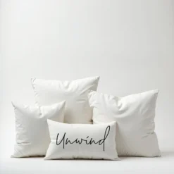 Creative Products Unwind Script White And Black 14x20 Indoor / Outdoor Pillow -Home Decor GUEST 76e833dc e512 44ed 9d27 521194efd1a6