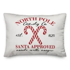 Creative Products North Pole Candy Cane Co 14x20 Indoor / Outdoor Pillow -Home Decor GUEST 7b41602f 7a71 4f80 9bdc 157cabb9ab7e