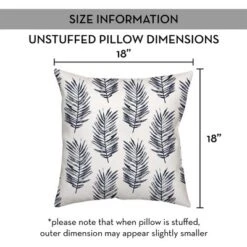 Creative Products Blue Fern Pattern 18x18 Indoor / Outdoor Pillow -Home Decor GUEST 7ccb3a34 4791 46b9 a048 25b4b4704d4b