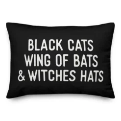 Creative Products Black Cats Wing Of Bats & Witches Hats 14x20 Indoor / Outdoor Pillow 3 Creative Products Black Cats Wing Of Bats & Witches Hats 14x20 Indoor / Outdoor Pillow -Home Decor GUEST 7d9f6371 e7d0 4596 aa3d 571f532a11ad