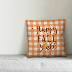 Creative Products Happy Fall Y'all 18x18 Indoor / Outdoor Pillow -Home Decor GUEST 7dfee832 a79d 47db b32b 4dd0fea5ea51