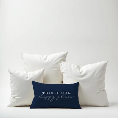 Creative Products This Is Our Happy Place Navy 14x20 Indoor / Outdoor Pillow 6 Creative Products This Is Our Happy Place Navy 14x20 Indoor / Outdoor Pillow - Image 6