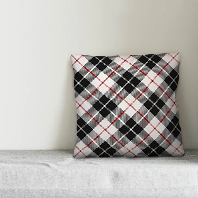 Creative Products Black Farmhouse Plaid 18x18 Indoor / Outdoor Pillow 1 Creative Products Black Farmhouse Plaid 18x18 Indoor / Outdoor Pillow