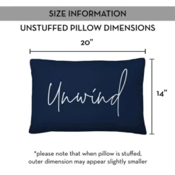 Creative Products Unwind Script Navy 14x20 Indoor / Outdoor Pillow -Home Decor GUEST 88219a68 edfa 440b 9eca d22407414357