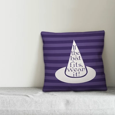 Creative Products If The Hat Fits, Wear It! 18x18 Indoor / Outdoor Pillow 2 Creative Products If The Hat Fits, Wear It! 18x18 Indoor / Outdoor Pillow - Image 2