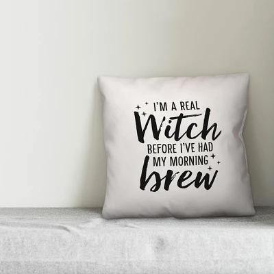 Creative Products Witch Before My Morning Brew 20x20 Indoor / Outdoor Pillow 2 Creative Products Witch Before My Morning Brew 20x20 Indoor / Outdoor Pillow - Image 2