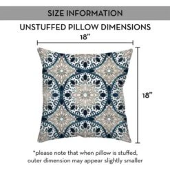 Creative Products Faded Gray Blue Medallions 18x18 Indoor / Outdoor Pillow -Home Decor GUEST 88e36a8c a42f 46a6 8b5e 8c53edf31bc3