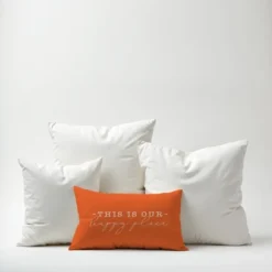Creative Products This Is Our Happy Place Orange 14x20 Indoor / Outdoor Pillow -Home Decor GUEST 8c7e54d0 18fb 4d0e b99a e46f875cf324