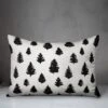 Creative Products Black Painted Trees 14x20 Indoor / Outdoor Pillow