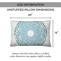 Creative Products Round Blue Dashes 14x20 Indoor / Outdoor Pillow -Home Decor GUEST 8d16aea2 5970 4823 9263 a56e5e0ec22c
