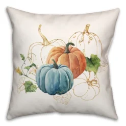 Creative Products Blue Orange Pumpkin 18 X 18 Indoor / Outdoor Pillow -Home Decor GUEST 8de223ba 723b 48da 97bd d688821d3f4a