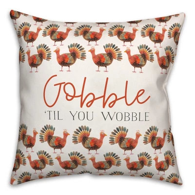 Creative Products Gobble Til You Wobble 18 X 18 Indoor / Outdoor Pillow 9 Creative Products Gobble Til You Wobble 18 X 18 Indoor / Outdoor Pillow - Image 9