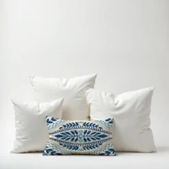 Creative Products Blue Colored Large Folk Pattern 14x20 Indoor / Outdoor Pillow -Home Decor GUEST 8e32ec76 2747 47d6 bf2d 805e6f326d9d