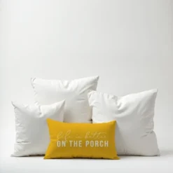 Creative Products Life Is Better On The Porch Yellow 14x20 Indoor / Outdoor Pillow -Home Decor GUEST 8fd4d49f 36a1 4dca 9bc4 5509e69c30af