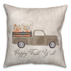 Creative Products Harvest Truck 18 X 18 Indoor / Outdoor Pillow