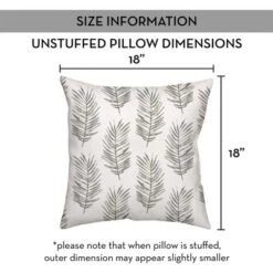 Creative Products Gray Fern Pattern 18x18 Indoor / Outdoor Pillow -Home Decor GUEST 9039cd68 3ae8 4f88 ac5e 3ea7252962d7