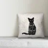 Creative Products Black Cat House 20x20 Indoor / Outdoor Pillow