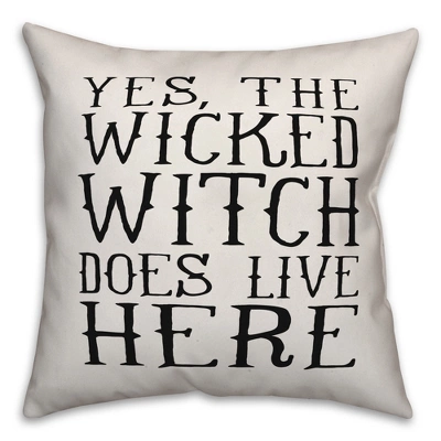 Creative Products Wicked Witch Does Live Here 20x20 Indoor / Outdoor Pillow 3 Creative Products Wicked Witch Does Live Here 20x20 Indoor / Outdoor Pillow - Image 3