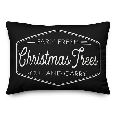 Creative Products Farm Fresh Christmas Trees 14x20 Indoor / Outdoor Pillow 2 Creative Products Farm Fresh Christmas Trees 14x20 Indoor / Outdoor Pillow - Image 2