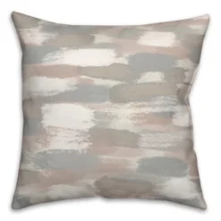 Creative Products Gray Brushstroke Pattern 18x18 Indoor / Outdoor Pillow -Home Decor GUEST 9c7998b7 b338 4760 bdf3 847c133f2601