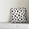Creative Products Black Painted Trees 20x20 Indoor / Outdoor Pillow