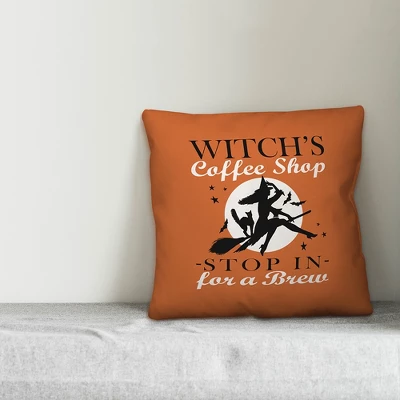 Creative Products Witch's Coffee Shop 16x16 Indoor / Outdoor Pillow 2 Creative Products Witch's Coffee Shop 16x16 Indoor / Outdoor Pillow - Image 2