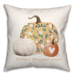 Creative Products Patterend Pumpkins 18 X 18 Indoor / Outdoor Pillow
