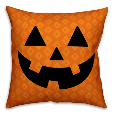 Creative Products Cute Jack O'Lantern 16x16 Indoor / Outdoor Pillow 2 Creative Products Cute Jack O'Lantern 16x16 Indoor / Outdoor Pillow - Image 2