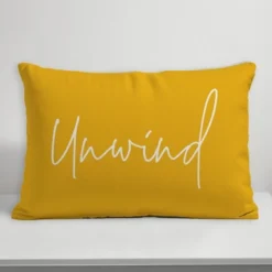 Creative Products Unwind Script Yellow 14x20 Indoor / Outdoor Pillow -Home Decor GUEST a5b33721 0966 432f b7db 08a197343fe3