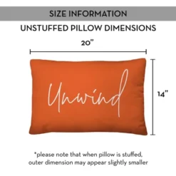 Creative Products Unwind Script Orange 14x20 Indoor / Outdoor Pillow -Home Decor GUEST aa6c2f6a 66a8 498a 8a4e 16ab9ebb498f