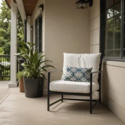 Creative Products Faded Gray Blue Medallions 14x20 Indoor / Outdoor Pillow 14 Creative Products Faded Gray Blue Medallions 14x20 Indoor / Outdoor Pillow -Home Decor GUEST aba352f7 0268 4a60 af40 a213a51d17ef