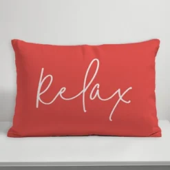 Creative Products Relax Thin Script Coral 14x20 Indoor / Outdoor Pillow -Home Decor GUEST ac337f95 ef25 44ee ad73 2b86f78d98dc