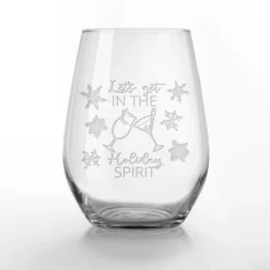 Creative Products In The Holiday Spirit 15 Oz. Stemless Wine Glass