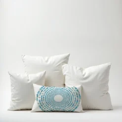 Creative Products Round Blue Dashes 14x20 Indoor / Outdoor Pillow -Home Decor GUEST ade671b2 c62b 456b be26 44bf16dd8f8c