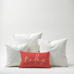 Creative Products Relax Thin Script Coral 14x20 Indoor / Outdoor Pillow -Home Decor GUEST af6e047c dee7 410b b88e a5837ab59211