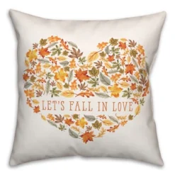 Creative Products Let's Fall In Love 18 X 18 Indoor / Outdoor Pillow -Home Decor GUEST afe41aa6 fbd5 443a 920a 922836449cbe